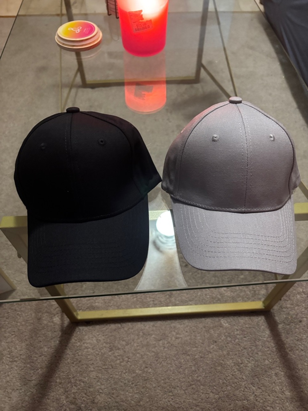 Classic Men or Women Adjustable Baseball Cap - Black & Gray